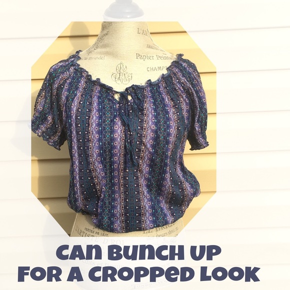 Peasant Blouse - Belle du Joir - XL Juniors - Picture 2 of 8